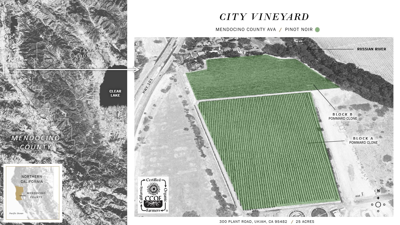 Outlier Wine Co. Vineyards Map